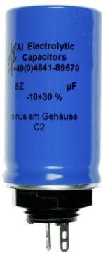FTCAP Elektrolyt-Kondensator mit Lötfahnen 47 µF 450V Blau Durchmesser: 30 mm, Höhe: 54 mm - Bild 1