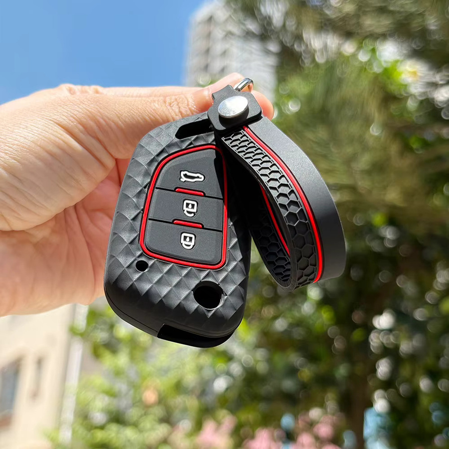 Xhorse Schlüsselabdeckung für VVDI2-Draht MINI Programmierer in Schwarz als Klappschlüsselkappe und Schlüsseletui für Citroen C4 und Peugeot 207 - Bild 4