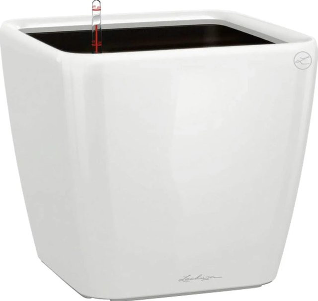 Lechuza Pflanzgefäß Quadro Premium LS Weiß hochglanz B/T/H: 50 x 50 x 47 cm - Bild 1
