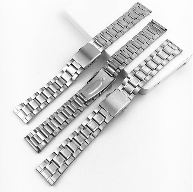 TINUORA Uhrenarmband Edelstahl, Silber, Unisex - Bild 1