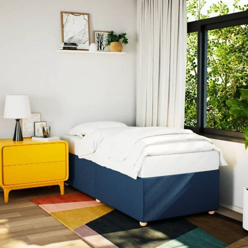 Polsterbett vidaxl in Blau aus Stoff und Holzwerkstoff, B/T/H: 80 x 200 cm - Bild 1