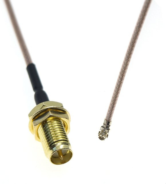 RFProMaker DIY-IPX Mini MS156 auf RP-SMA Buchse RG178 Koaxial Pigtail Verlängerung Jumper in Gold für LTE Modem Yota LU150 - Bild 1