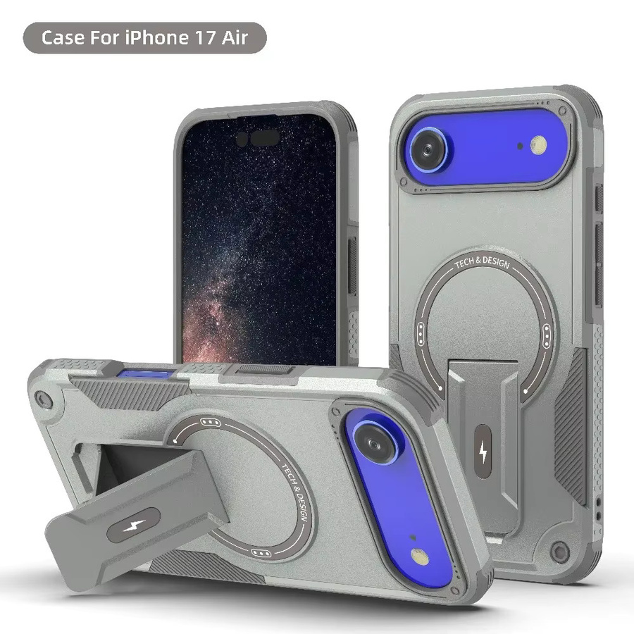 szHAIyu Magnetische stoßfeste Handyhülle mit unsichtbarer Halterung für iPhone, Farbe: Pink - Bild 2