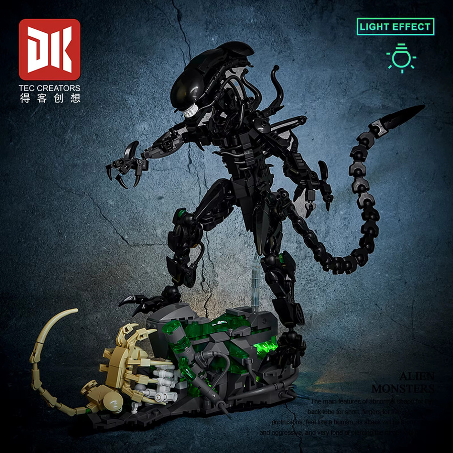 XQ Alien-Monster Baukasten, mit Beleuchtung, 958 Teile - Bild 3