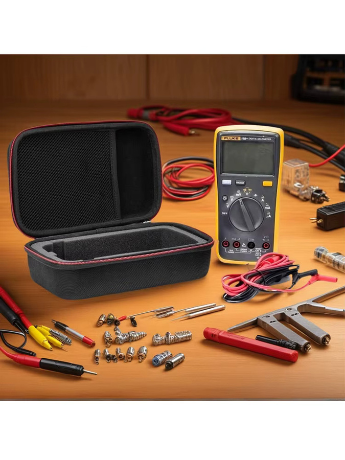 Tragbare EVA-Hülle als harte Reisebox für Xiaomi Baseus 20000 mAh Powerbank und Autobatterie-Ladegerät in Schwarz oder Rot - Bild 4