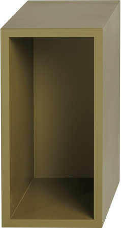 Muuto Stacked 2.0 Wandregal mit Rückwand in Braun Matt