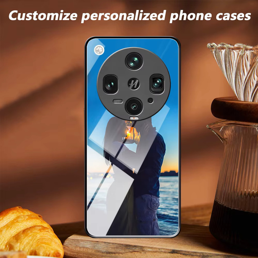 Personalisierte Fotospiegel Handyhülle aus Glas für OPPO Find X9 X8 X7 X6 X5 X3 X2 Ultra Pro S S+ Lite Neo in Schwarz und Mehrfarbig - Bild 2