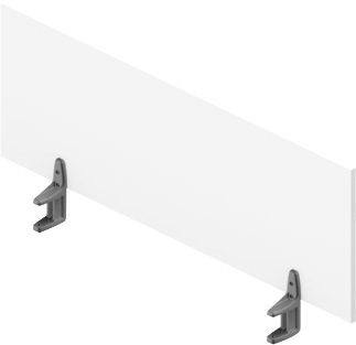 Tischtrennwand Arlon-Office für Schreibtische, Farbe: Weiß, Material: MDF - Bild 1