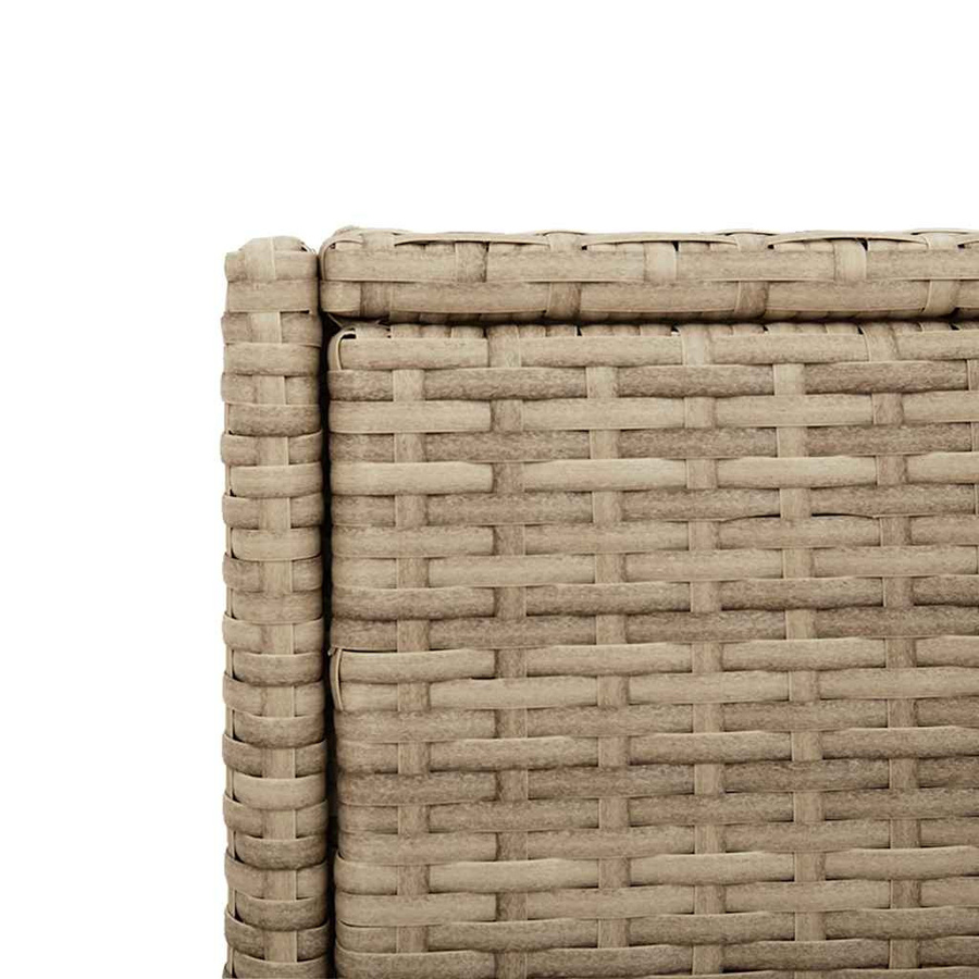 Garten Aufbewahrungsschrank VD Home Furnishing aus Poly Rattan in Beige, B/T/H: 55 x 55 x 111 cm - Bild 5