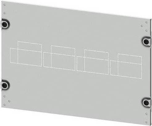 Siemens 8PQ2035-6BA27 Blende in Silber, B/T/H: 60,0 x 35,0 cm - Bild 1