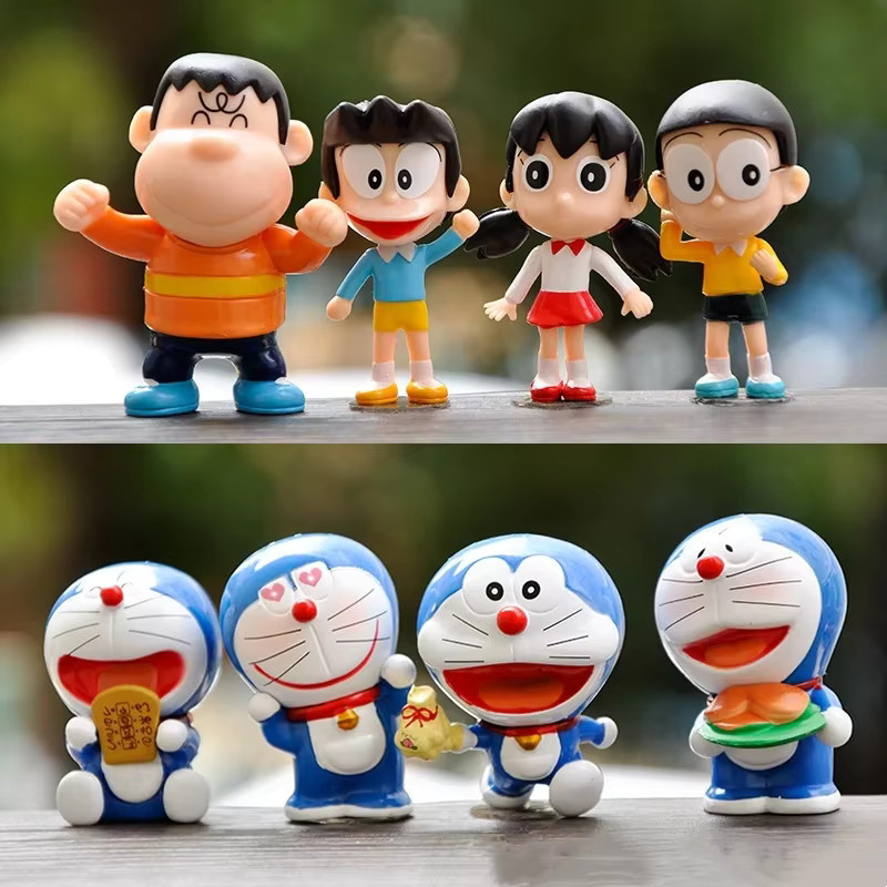 Bandai Doraemon Actionfiguren, Blaue Katzenpuppen - Bild 1