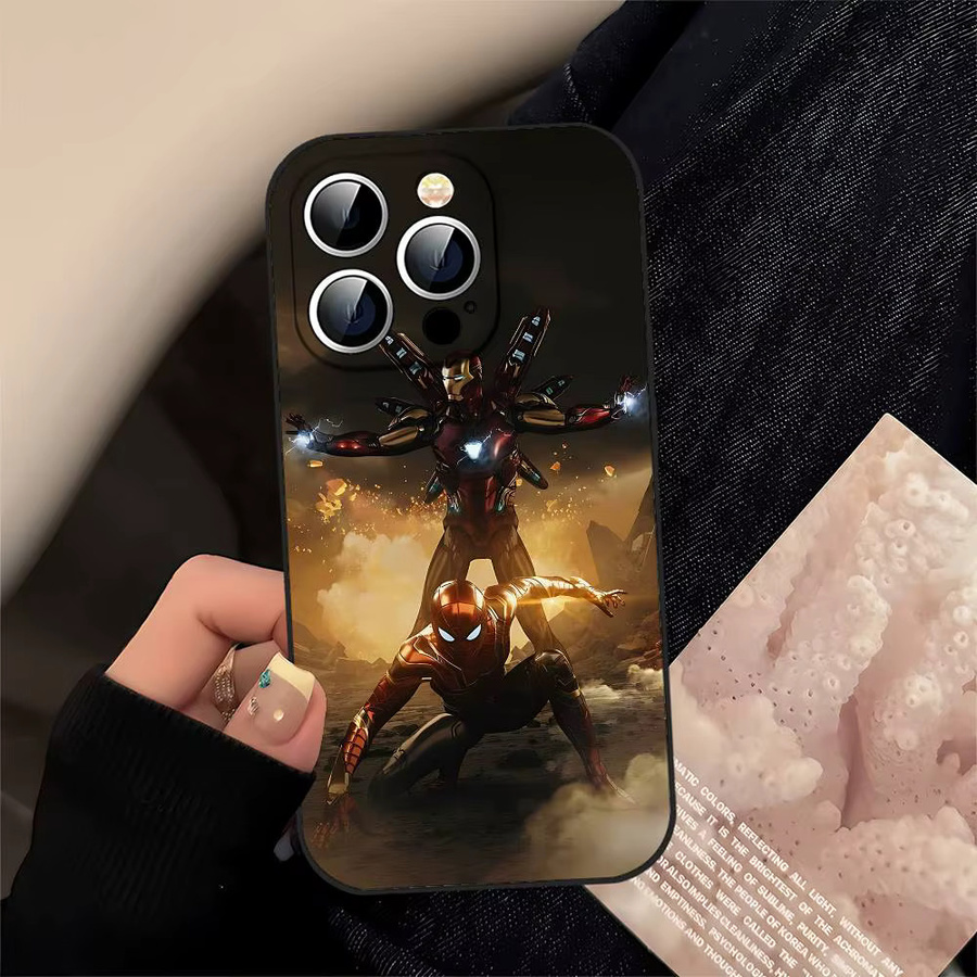 I-iron M-man Handyhülle in Schwarz passend für iPhone 17 16 15 14 13 11 Pro Max Plus X Xr Xs Max 13 Mini - Bild 3