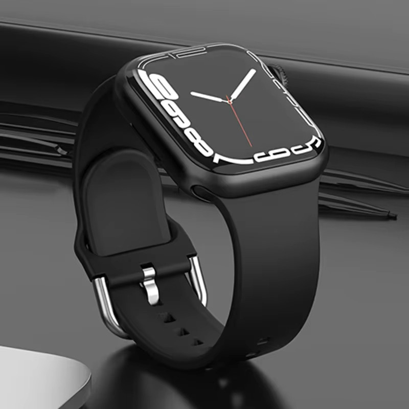 DLIBAND Uhrenarmband Silikon, Schwarz, für Apple Watch - Bild 3