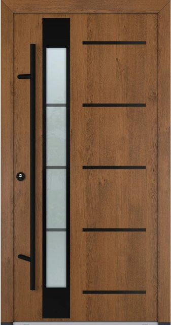 FM Türen AS68 Modell 65 Innenbeschläge Set Winchester Links in Braun mit Stahlbeschlägen B: 100 cm, H: 200 cm - Bild 1