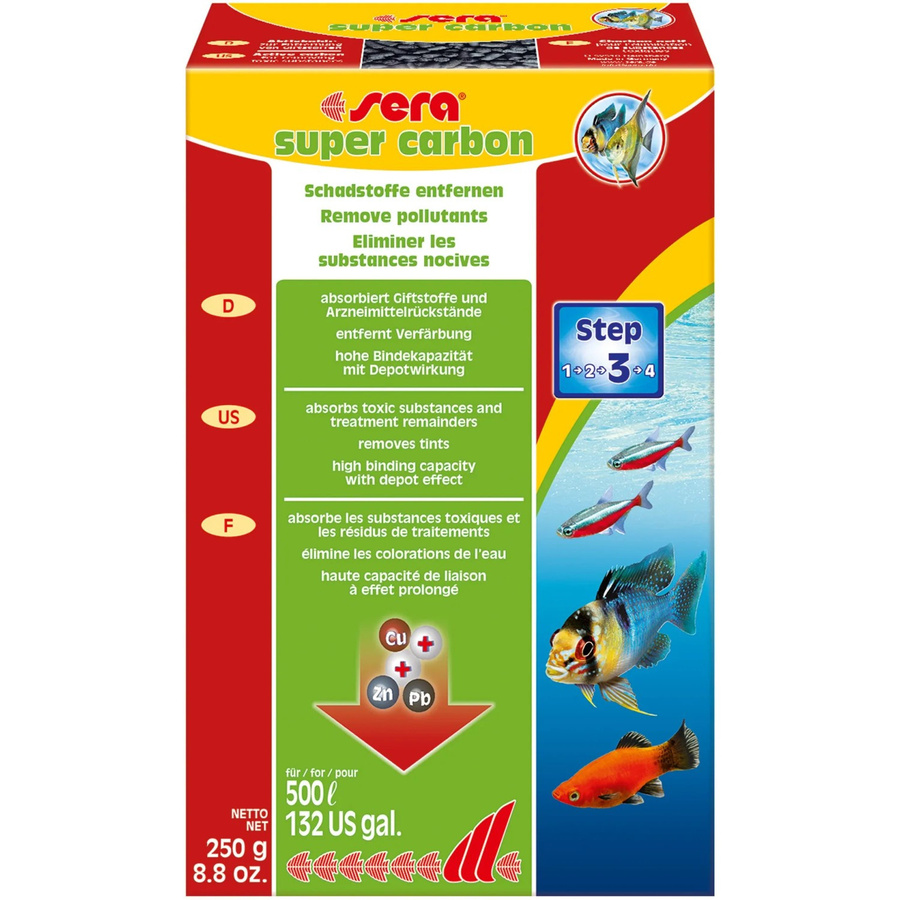 Sera Teich-Wasseraufbereiter Super Carbon mit Aktivkohle, 250 g - Bild 2