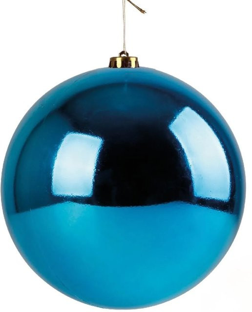 Lex Christbaumkugel Petrol Glänzend Durchmesser: 20 cm - Bild 1