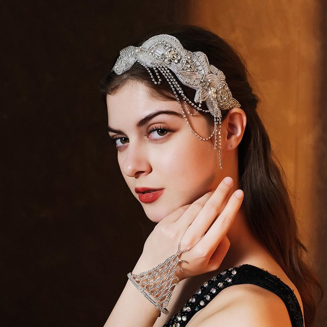 Haarband Perle Strass, Damen - Bild 1