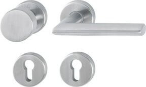 Hoppe Rosettengriff aus Edelstahl in Silber - Bild 1