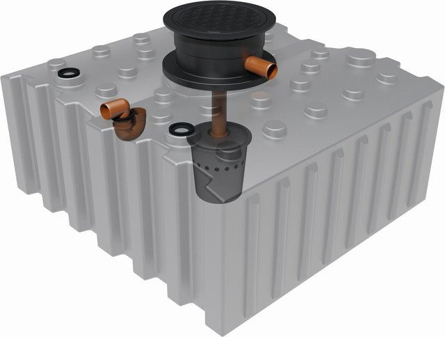 GreenLife Regenwasser-Flachtank mit Biovitor Bodentank, Volumen: 5.000 l - Bild 1