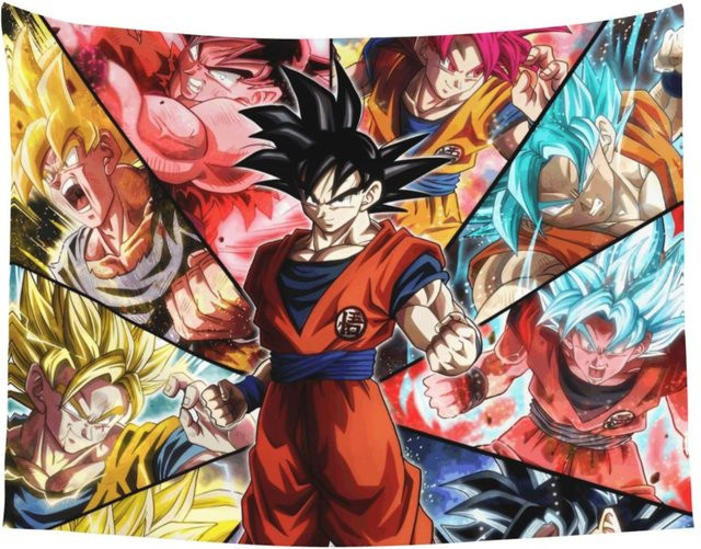 Dragon Ball Z Wandteppich von Bandai mit Mandala-Design in Multicolour aus Polyester - Bild 1