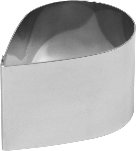 Schneider Dessertring Mini Tropfen aus Edelstahl in Silber, L: 7,7 cm, B: 5,4 cm, H: 4,5 cm - Bild 1