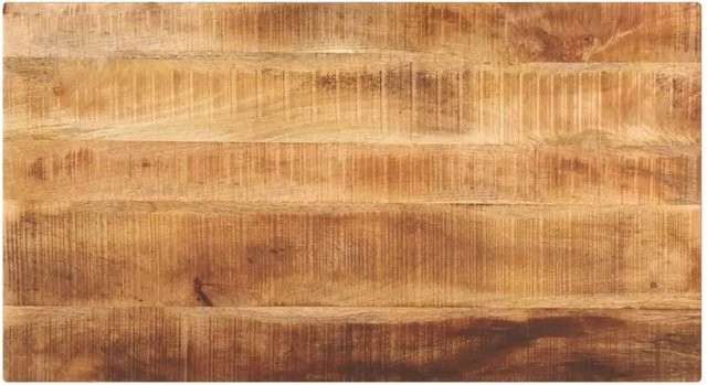 vidaXL Tischplatte aus Mango Massivholz, Rechteckig, Braun, B/T/H: 100 x 50 x 3,8 cm - Bild 1