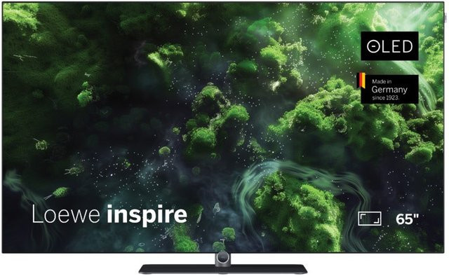 Loewe inspire 65 dr+ OLED-TV in Basaltgrau, 4K Ultra HD Smart-TV mit 164 cm Diagonale, 120 Hz, Sprachsteuerung, Bluetooth und HDMI - Bild 1