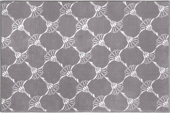 Badteppich Joop Repetition in Grau, B/T: 60 x 90 cm - Bild 1
