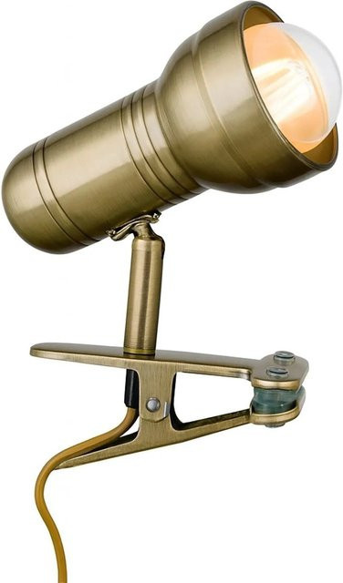 Orion Leuchten Klemmleuchte Wilhelm in Antik Bronze mit 1 x E27 Fassung im Industrial Chic - Bild 1