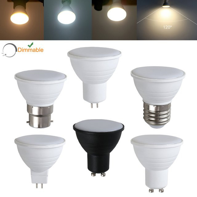 10 Stück YORYZENG GU10 LED Scheinwerfer dimmbar, 7W, 110 Grad Abstrahlwinkel, Weiß - Bild 1