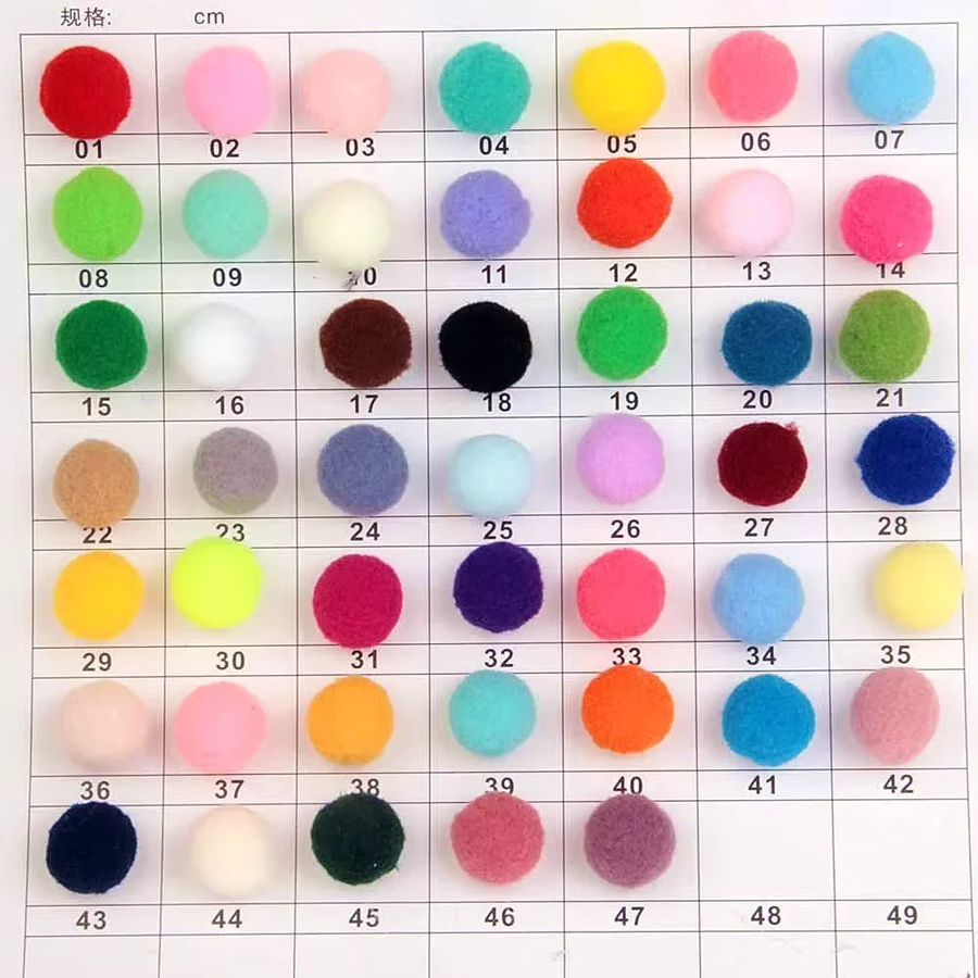 150 Stück bunte und weiße Plüsch-Pompons für DIY-Projekte, Durchmesser: 1,5 cm, 20 g pro Beutel - Bild 4