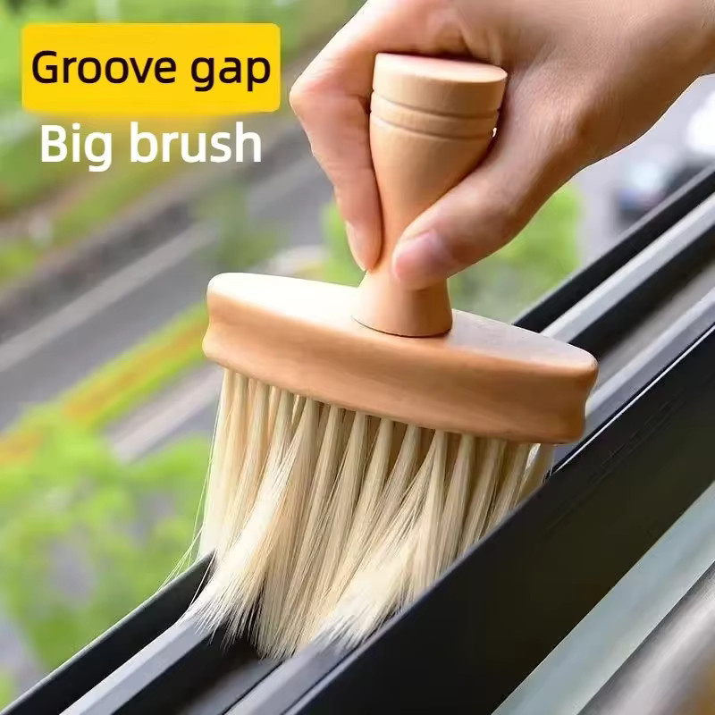 VTMANMNS Multifunktionale Reinigungsbürste in Beige für Haushalt und Auto als Staubentferner für Fensterbänke, Tastaturecken und tiefe Ecken - Bild 4