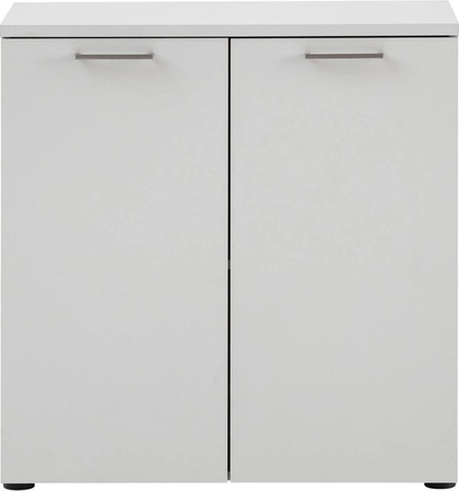 Schildmeyer Unterschrank Serie 1500 Lichtgrau mit Schiebetüren, B/H/T: 80,2 x 84,2 x 41,0 cm
