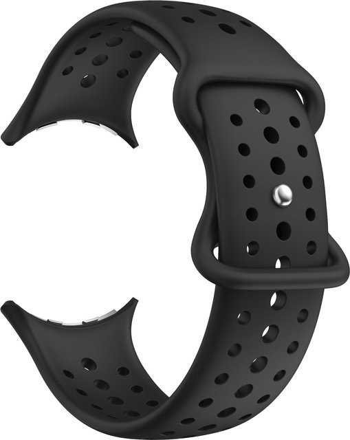 Uhrenarmband Silikon, Schwarz, Unisex - Bild 1
