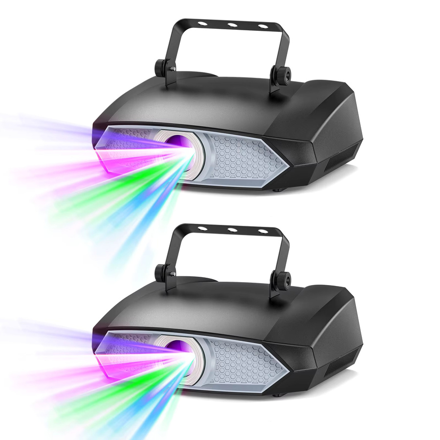U'King 2W Animation DJ Laserlicht mit DMX und App-Steuerung, vollfarbiges RGB 3D Animation Laserprojektor in Multicolour, Breite: 25,0 cm, Tiefe: 12,5 cm - Bild 4