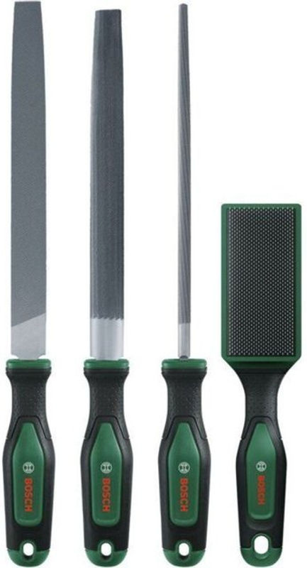 Bosch Feilen-Set 4-teilig mit Bürste, flach, grau/stahl - Bild 2