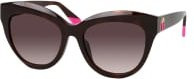 Furla SFU 780 Sonnenbrille, Quadratisch, Vollrand, Kunststoff, Braun, Damen - Bild 1