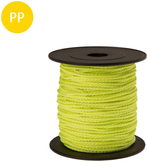 Conacord Multifil Geflochtene Polypropylen Schnur Ø 1,7 mm, Länge: 50 m, Neongelb - Bild 1