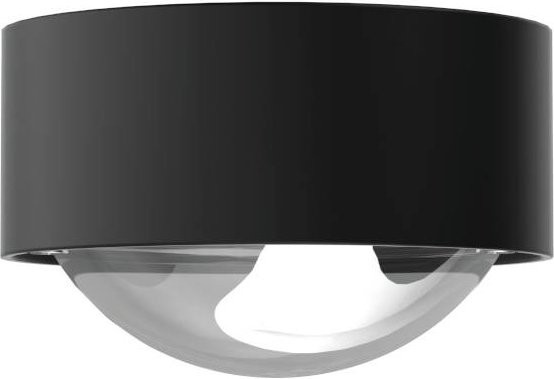 Top Light Puk Mini One Black White Edition LED-Deckenleuchte in Schwarz Matt mit klarer Glaslinse und warmweißem LED-Licht (2700K) - Bild 1