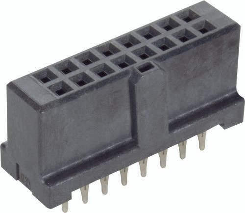 HARTING Federleiste 09195166829 aus Messing in Schwarz mit 2 Reihen - Bild 1