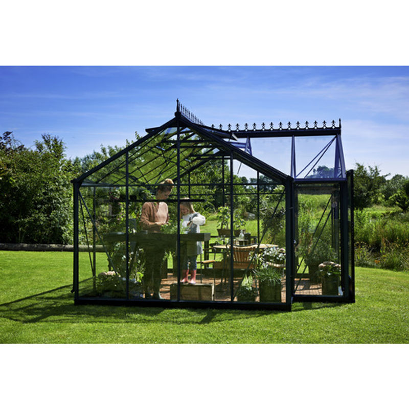 Juliana Gewächshaus Orangerie aus Aluminium und Sicherheitsglas in Schwarz-Anthrazit - Bild 5