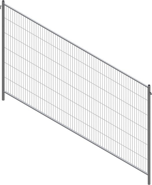 Schake Mobilzaun Profi Site Fence grau feuerverzinkt B/H: 350 x 200 cm - Bild 1