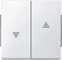 Merten Abdeckung für Wechselschalter Aquadesign in Polarweiß mit IP44 Schutzart - Bild 1
