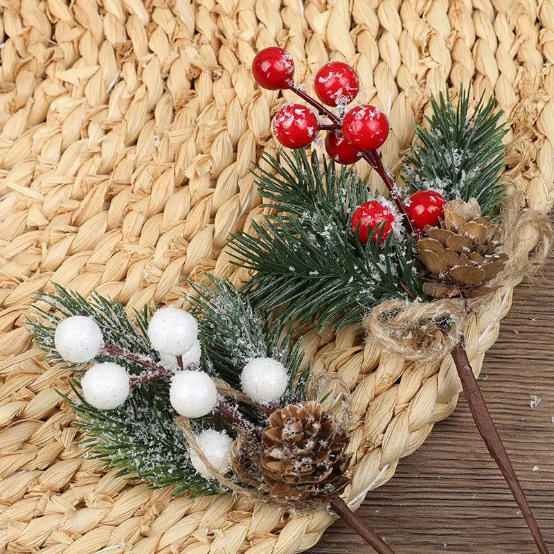 5er Set Künstliche Rote Beeren Zweige von ZQCXLD für Deine Weihnachtsdekoration - Bild 4
