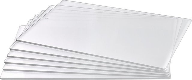 6er Set Schneideplatten aus transparentem Polycarbonat für Stanz- und Prägemaschine KM-1885 von Buying Solutions, MB, B/T/H: 30,8 x 21,6 x 0,3 cm - Bild 1