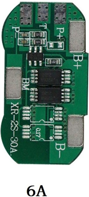 VIBRATITE PCM Schutzschaltung für 2S 7,4 V Batterien, Lademodul für Powerbanks in Grün - Bild 1