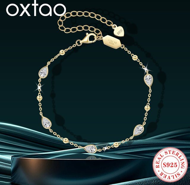 oxtao Armband, 925 Silber, Moissanit, Damen - Bild 1
