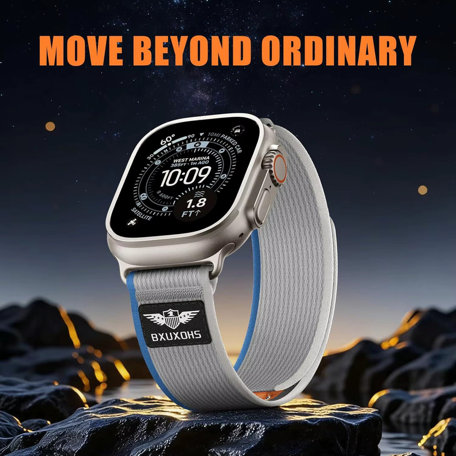 Sportarmband Nylon, Unisex, für Apple Watch Ultra2 49 mm 46 mm 45 mm 44 mm 42 mm 41 mm 40 mm - Bild 4