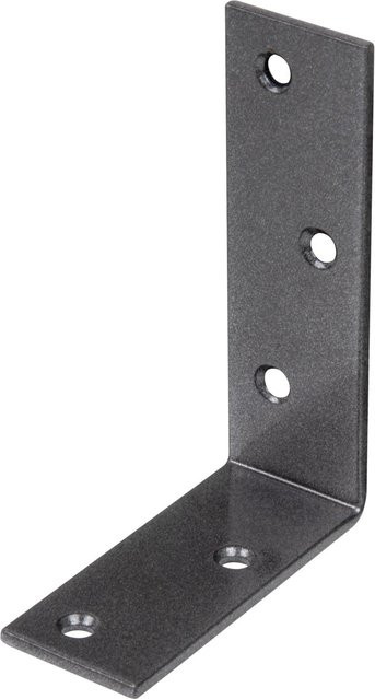 GAH Alberts Duravis Balkenwinkel ungleichsch anschließend Schwarzdiamant Duplexbeschichtet B: 75 mm, H: 100 mm, T: 30 mm - Bild 1