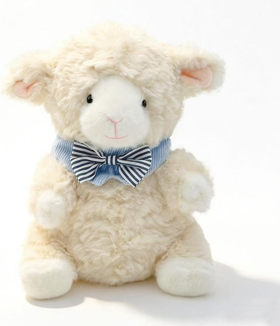 Yiran toy Schaf Plüschtier, Weiß, Braun, Grau, 30cm - Bild 1